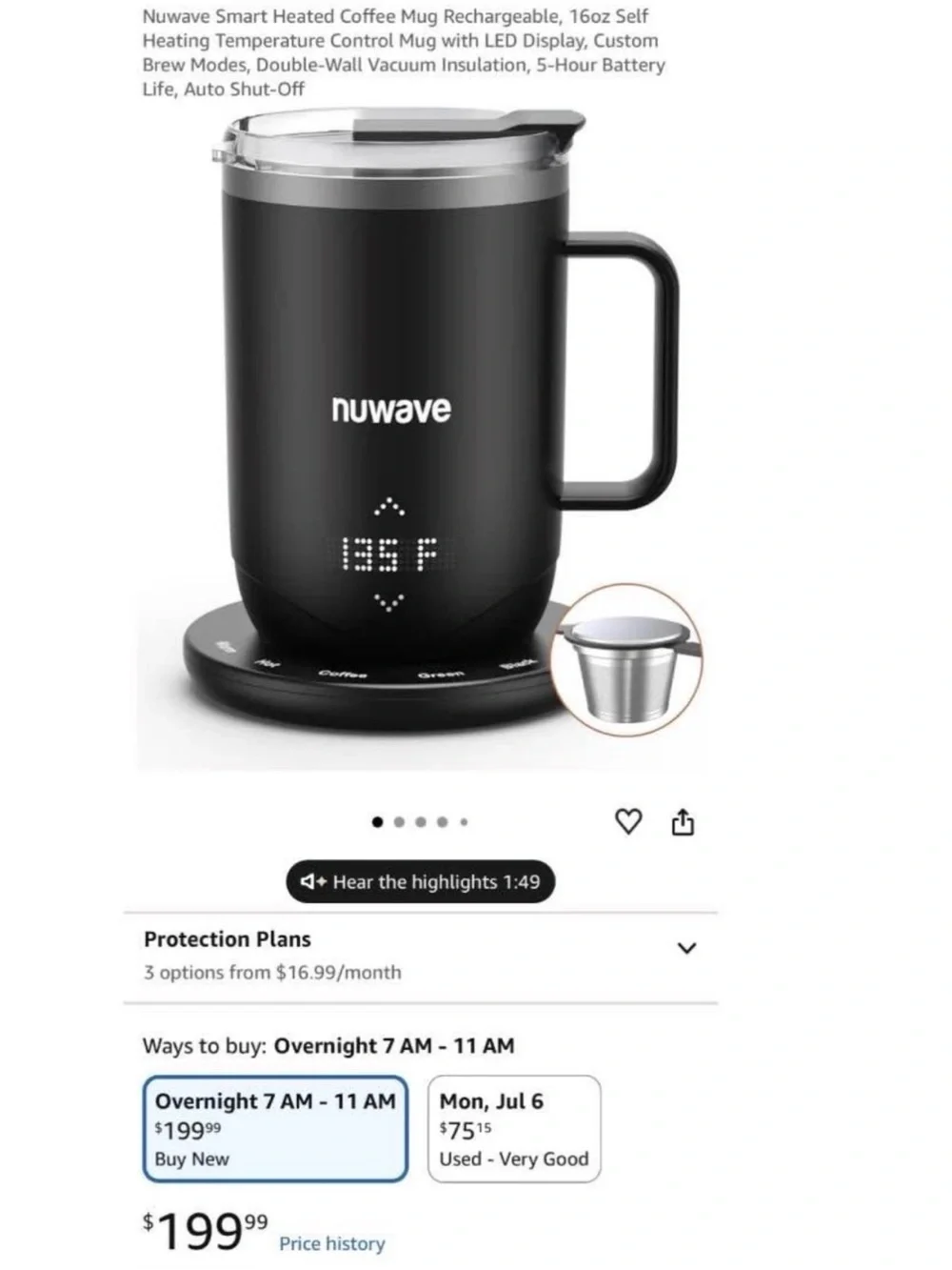 Heating mug 16oz